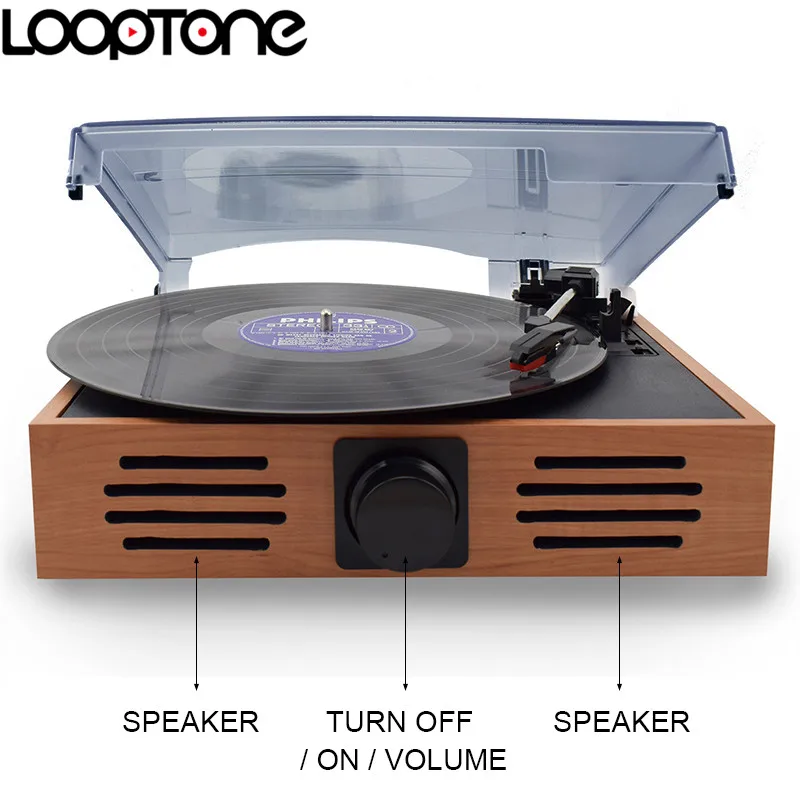 Электронный проигрыватель для виниловых пластинок и Чистящая Щетка CD/LP +