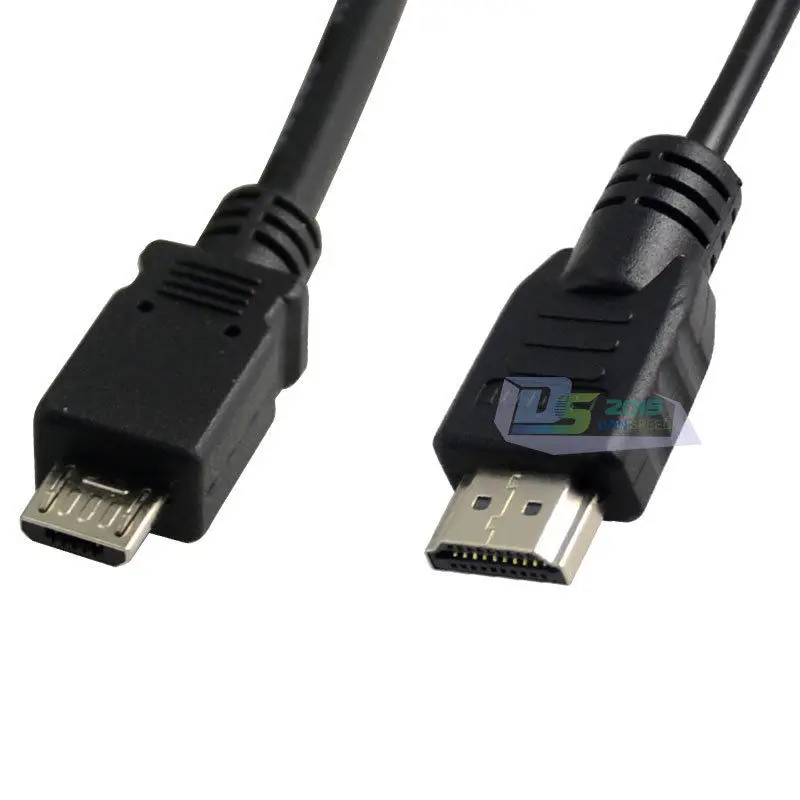 DANSPEED 1 м 3 фута Micro-HDMI Кабель-адаптер USB 2,0 Micro Male-Male M/M HDMI V1.4 подключение ТВ ПК к мобильному телефону кабель