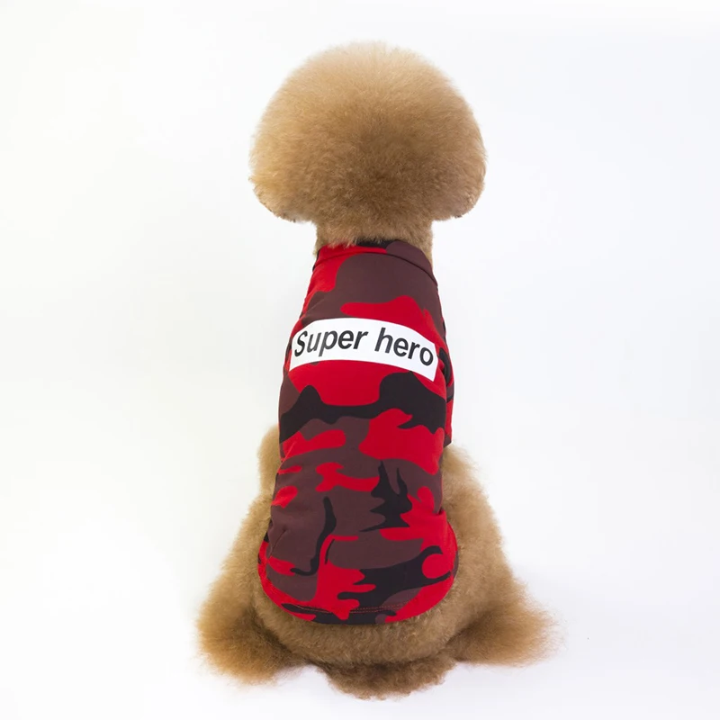 Камуфляжная одежда для маленьких собак и щенков на весну осень свитер