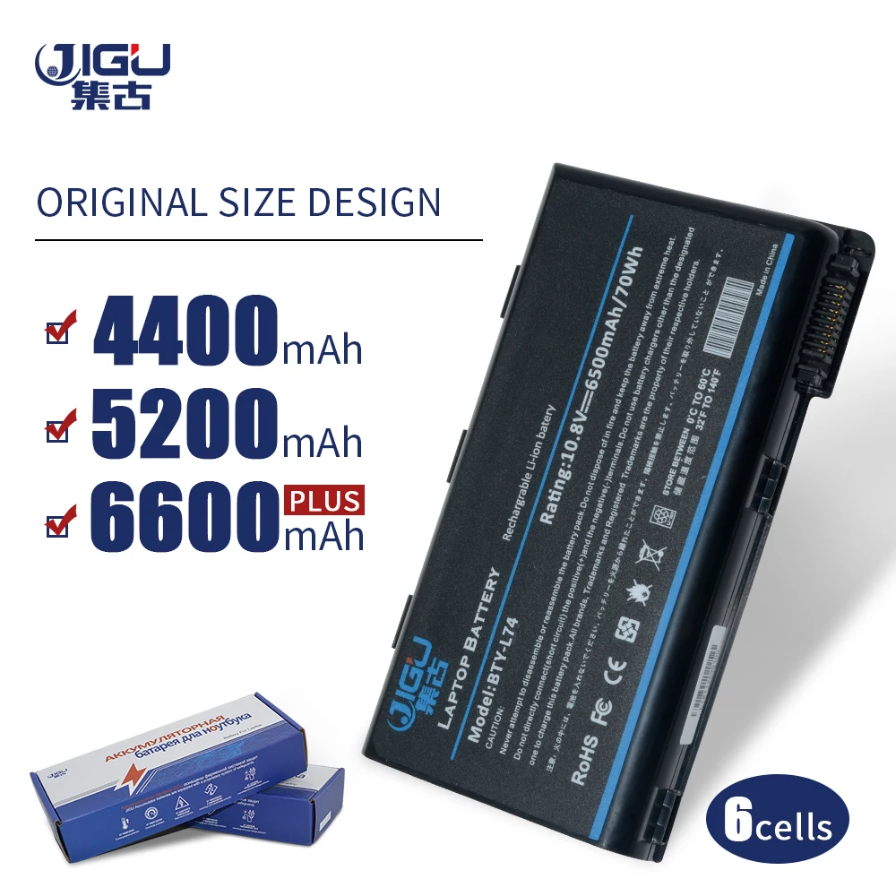 Аккумулятор JIGU Bty L74 для MSI BTY аккумулятор A5000 A6000 A6005 MS 1682 CR500 CR700 1 5 |battery for msi|bty l74for msi |
