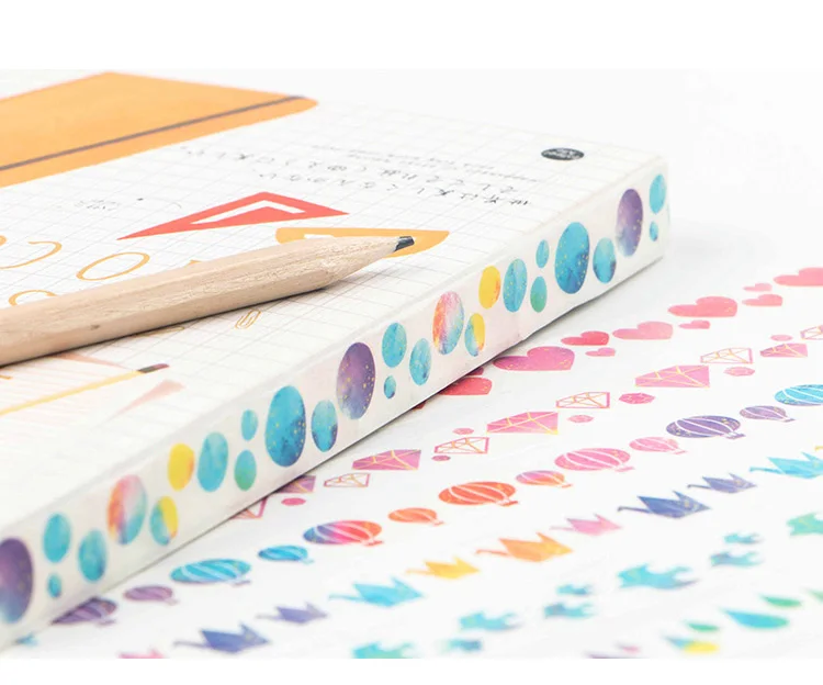 8 шт./лот Акварельная Бумага васи лента винтажные Маскировочные ленты