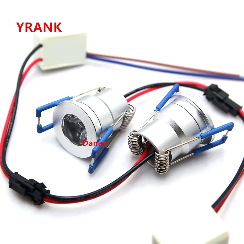 AC110-240V DC12V мини 3 Вт Светодиодный светильник с регулируемой яркостью светодиодный