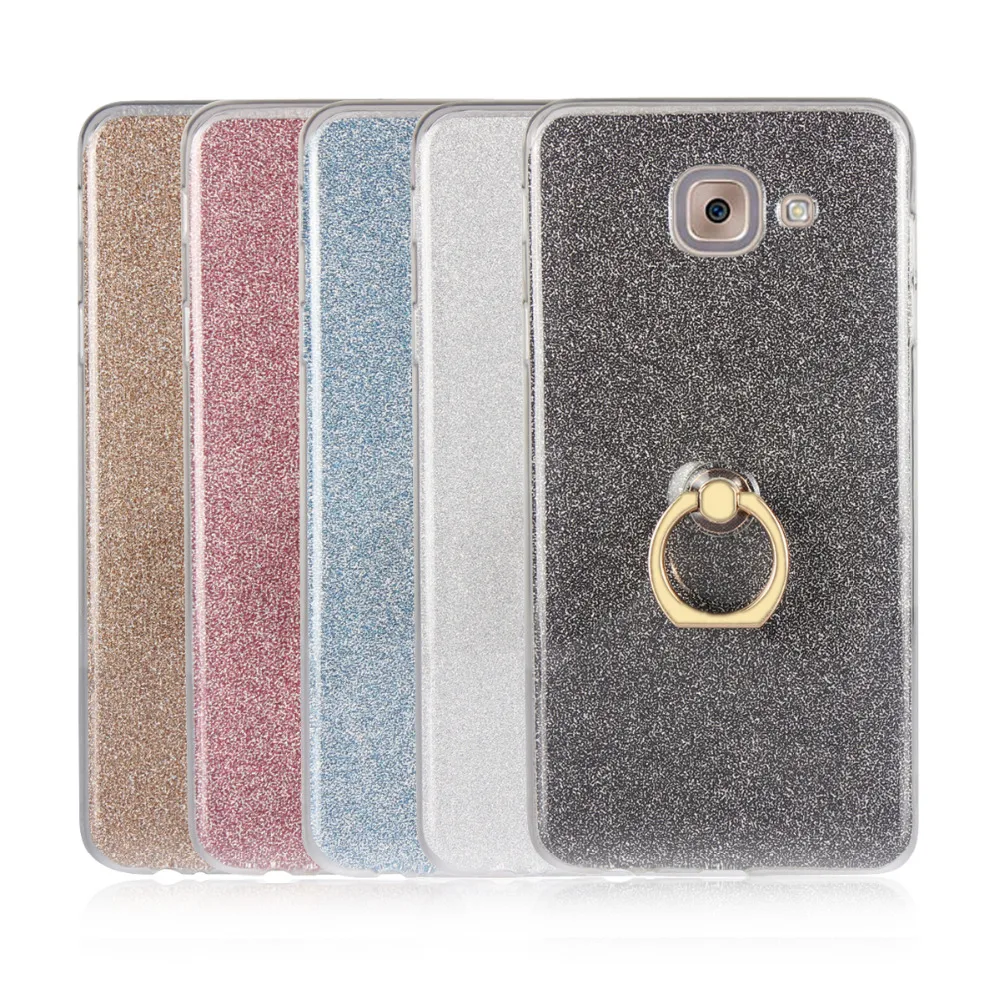 Bling Glitter Ring Holder Stand Soft TPU Phone Cover Casefor Samsung Note 3 4 5 8 Note3 Note4 Note5 Note8 Cellphone Accessories |
