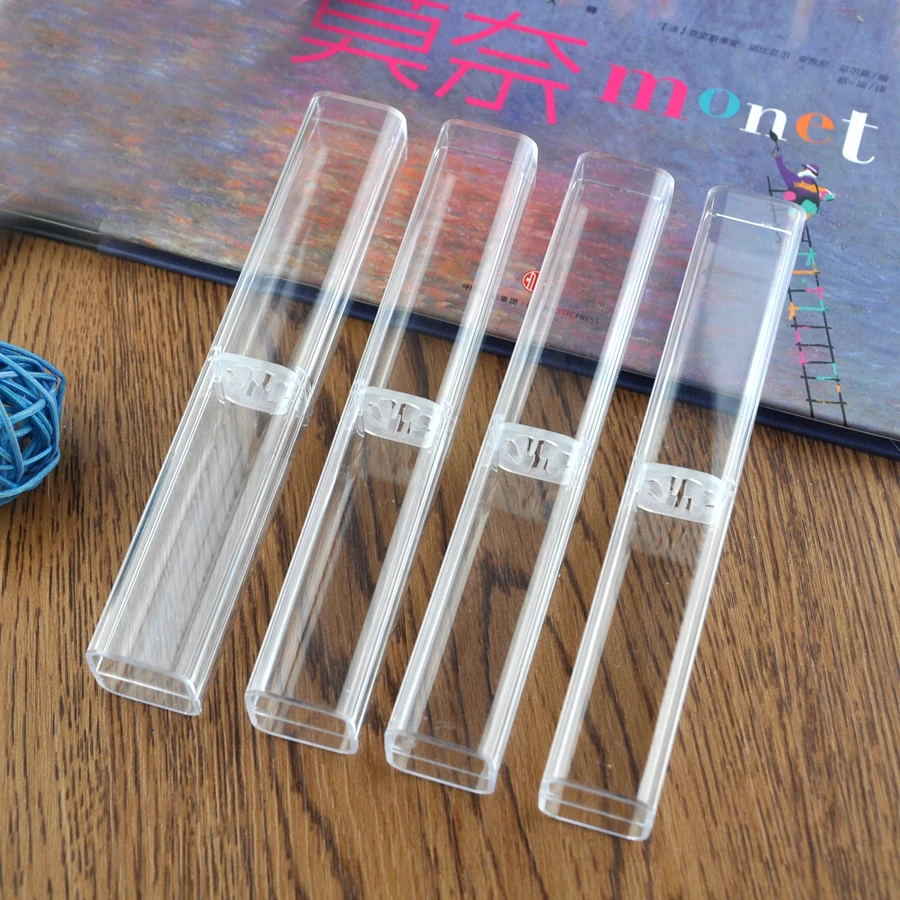 

1000pcs/lot High Quality Transparent Pencil Case clear box For crystal Fountain Roller Ball Pen Ballpoint Gifts 16*2.5*2.5cm