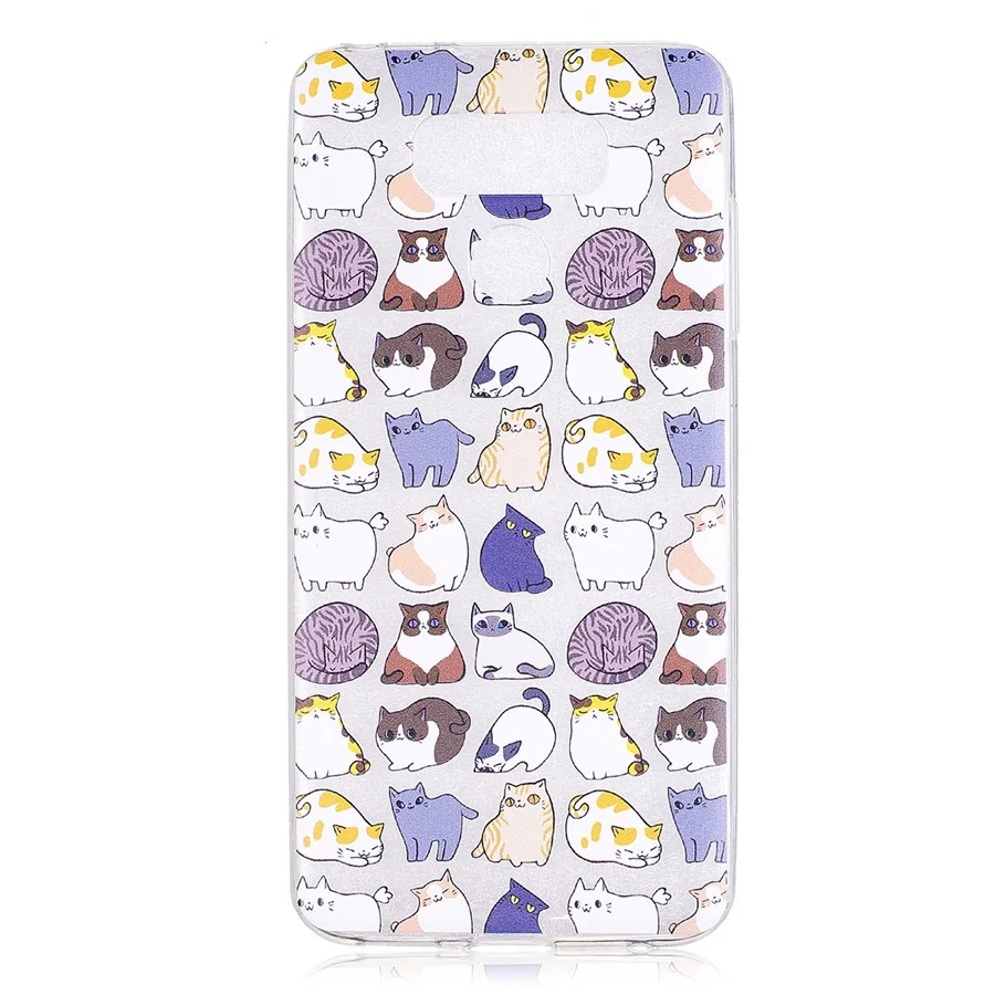 Чехол для LG Q6 G6 V30 Cute Clear TPU Silicone Slim Panda Flower Back Animal K4 K8 K10 Coque Transparent Cartoon.