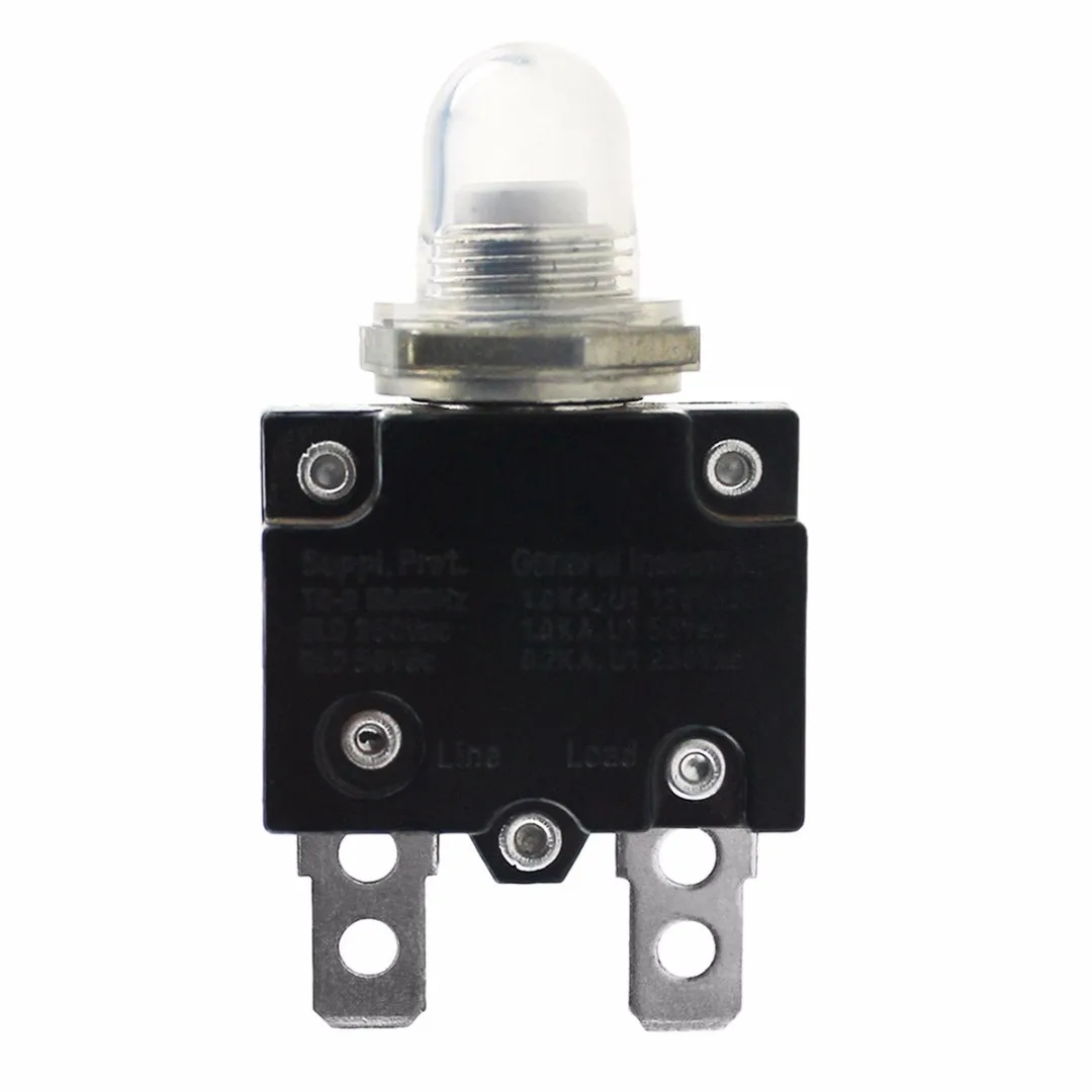 1pc 12/24V автомат защити цепи 5 30A Мини Кнопка сброса Термальность Панель крепление