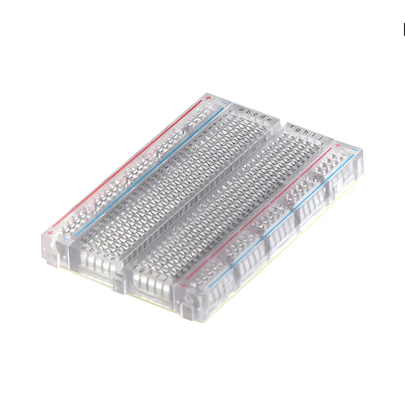 400 точечная Блокировка паяльная мини макетная плата прозрачная для arduino 83x55 мм