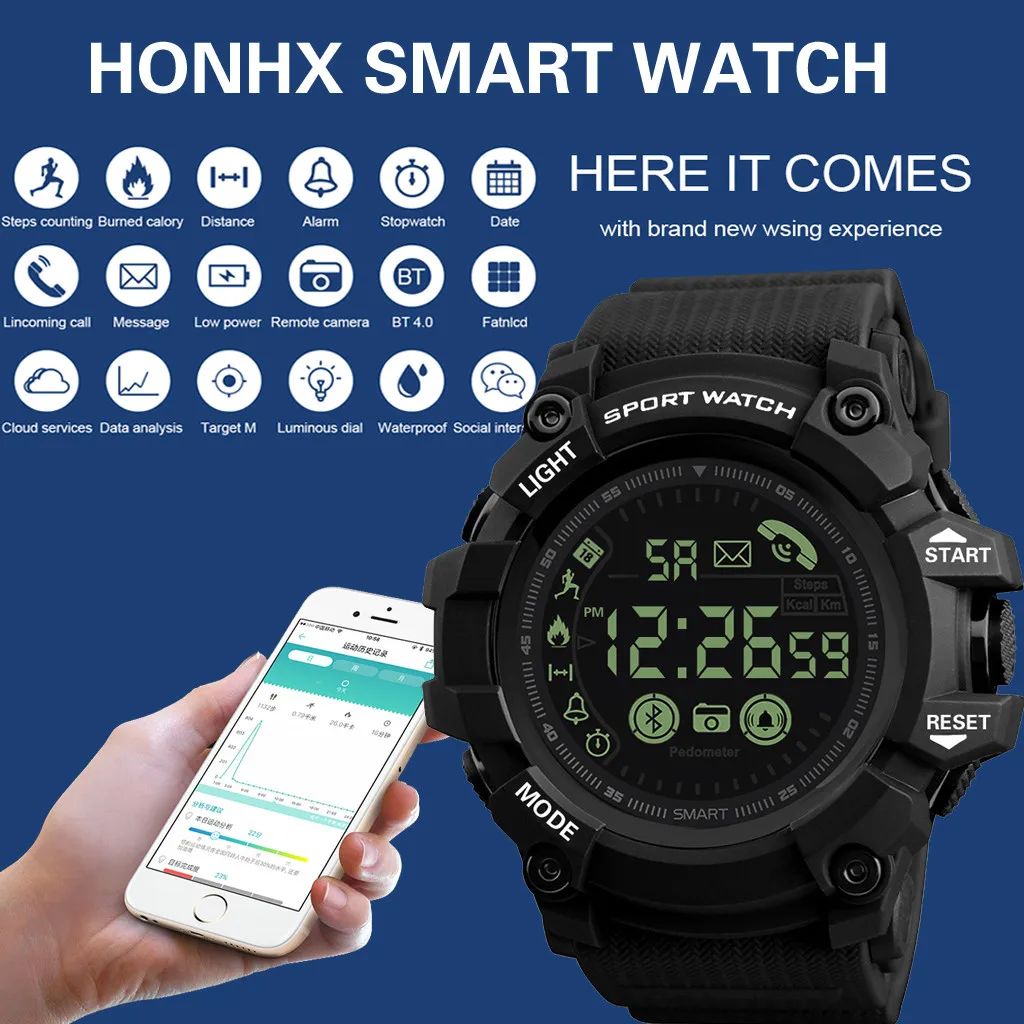 Диск большой экран smart watch Bluetooth многофункциональные водонепроницаемые