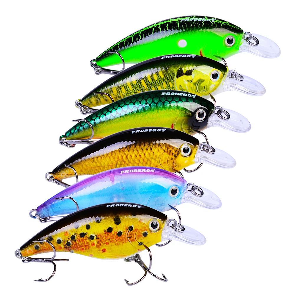 1 шт. приманка для рыбалки экспортируется в Японию 7 5 см 10 г Topwater Fat Crank Bait 3D Eyes Slow
