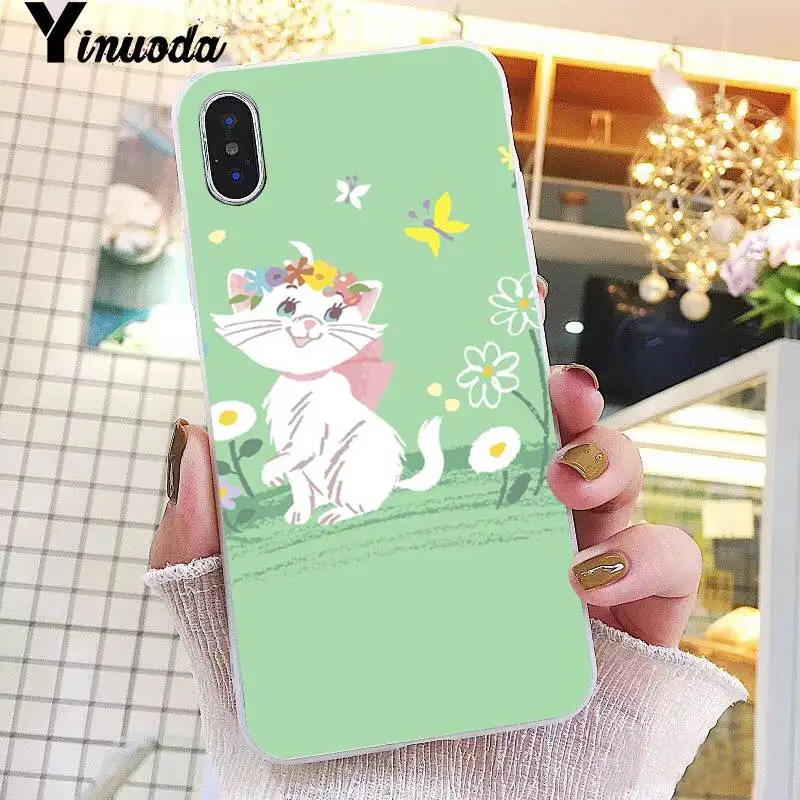 Yinuoda pet dog marie cat мультфильм прекрасное покрытие чехол для телефона iPhone 6S 6plus 7 7plus 8