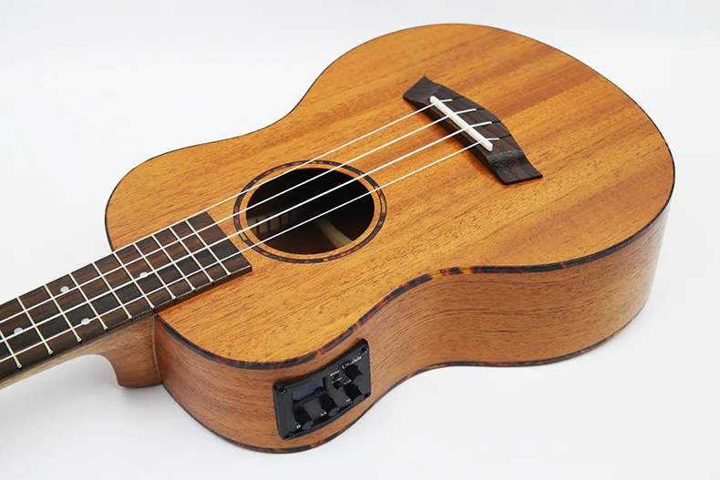 2" Концерт массив красного дерева Электрический 4 Strings Гавайская укулеле мини небольшой guita путешествия акустической гитары Уке гриф