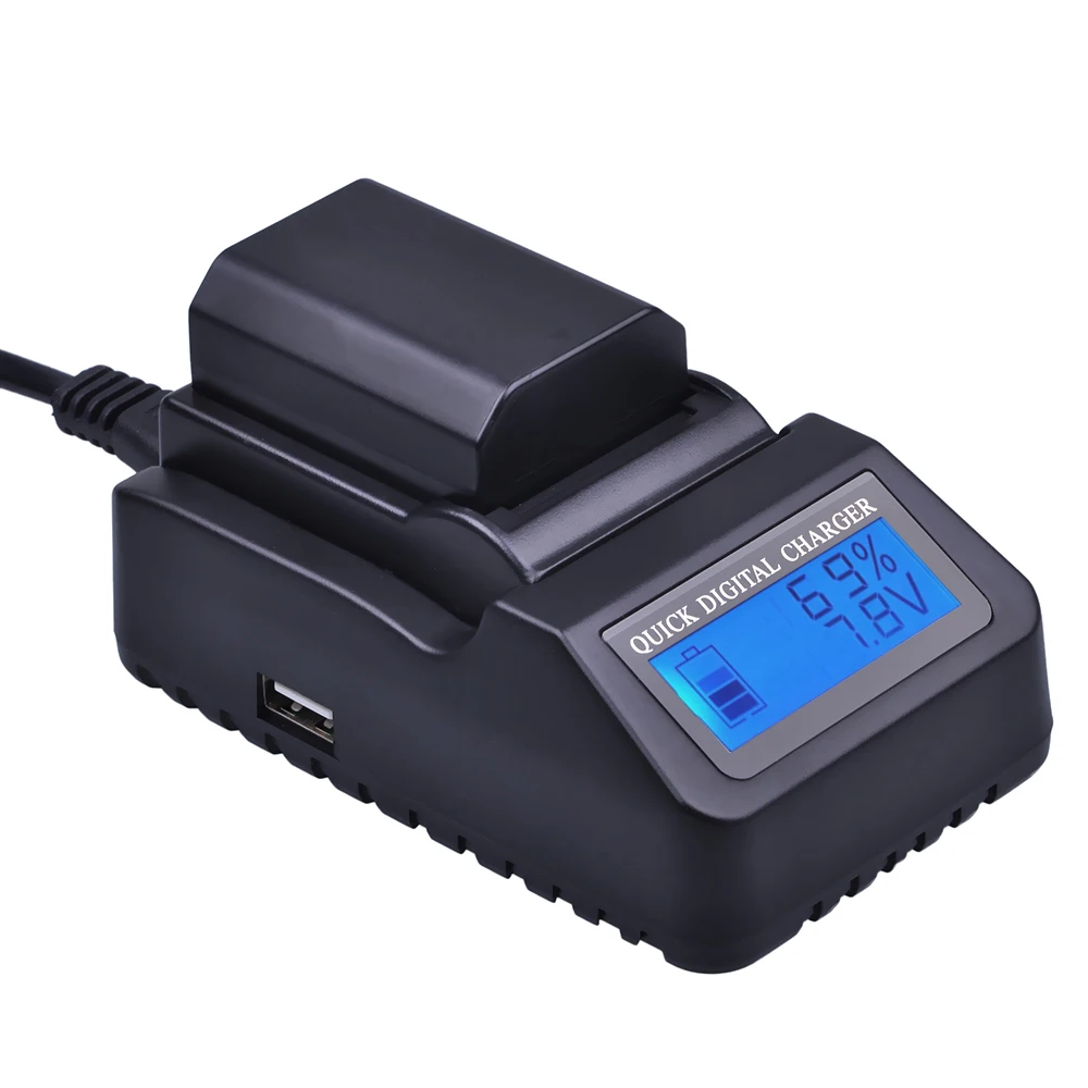 

1PC NP FZ100 Battery + LCD Quick Charger for Sony NP-FZ100 BC-QZ1 Alpha 9, A7RIII, ILCE-7RM3 for Sony A9, A9R,Alpha 9s Camera