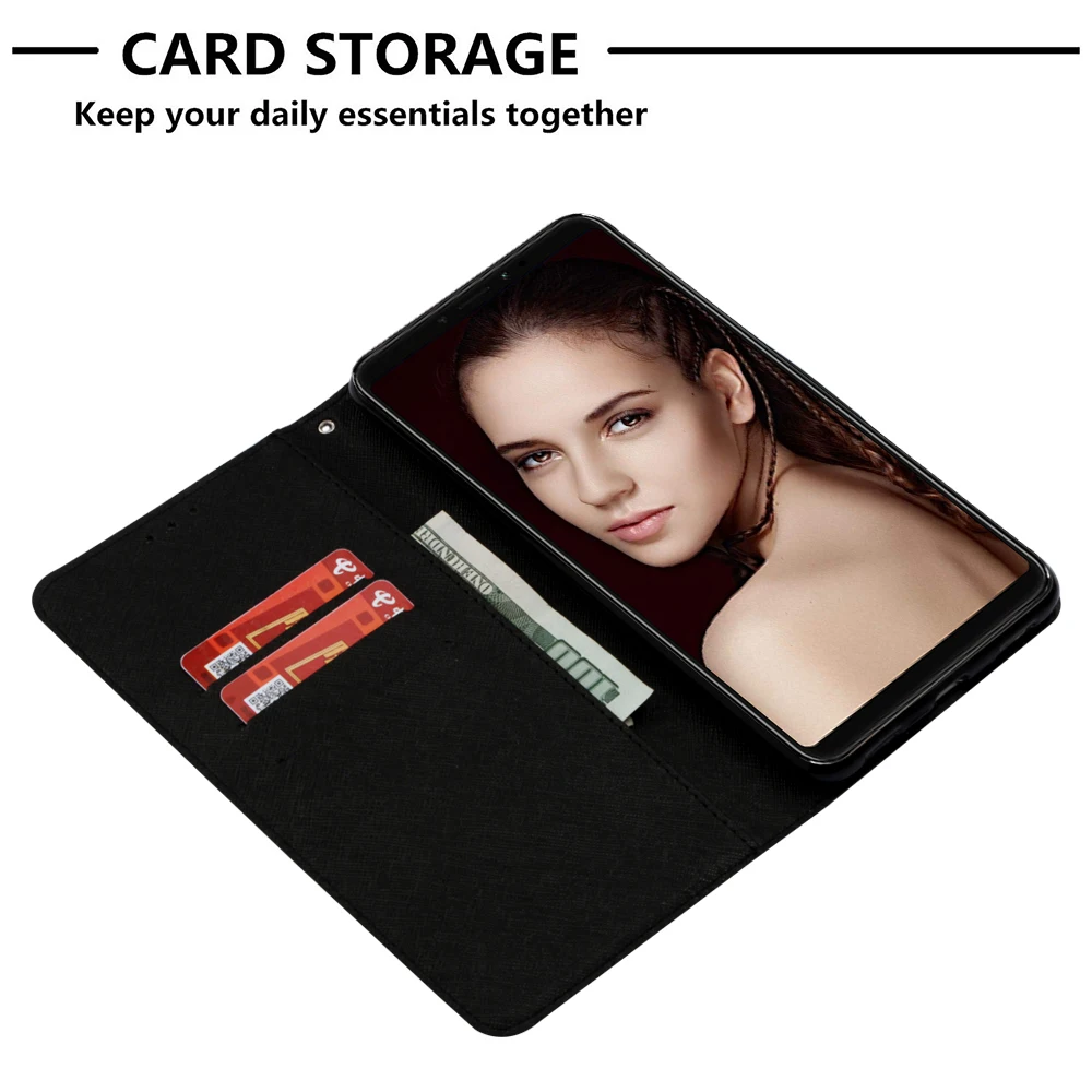 Модный чехол из искусственной кожи с объемным рисунком для Sony Xperia XA2 Plus чехлы