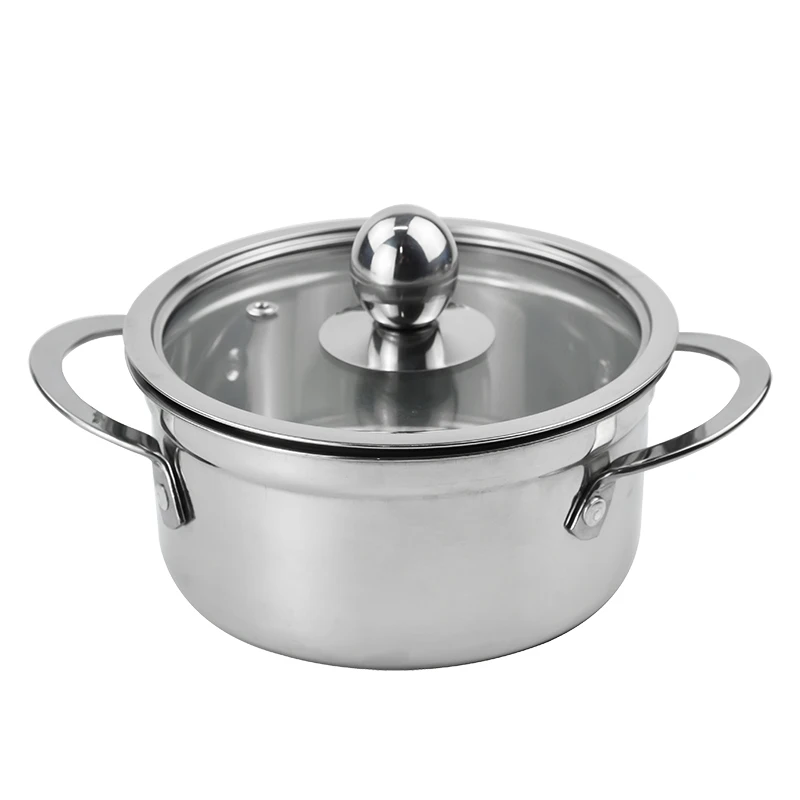 Cooking pots and pans stainless steel cookware hotpot soup pans noodles milk pots suitable for home and restaurant