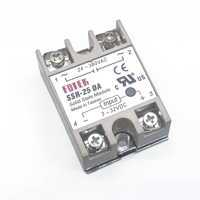 1 шт. твердотельные реле Модуль SSR-25DA 25A /250V 3-32 В постоянного тока Вход 24-380VAC Выход |