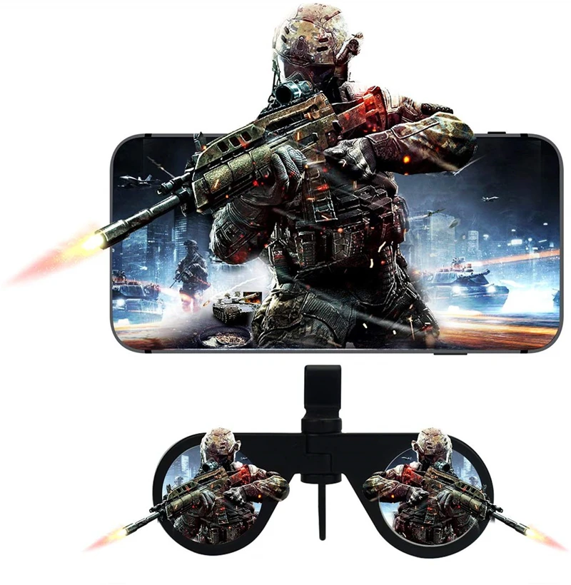 Мини Складные 3D очки виртуальной реальности VR для Samsung Galaxy S8 S9 Plus IPhone X 7 8 6 6S