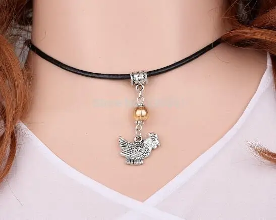 Винтажный серебряный динозавр Тигровая кость трофей кошка курица птица собака