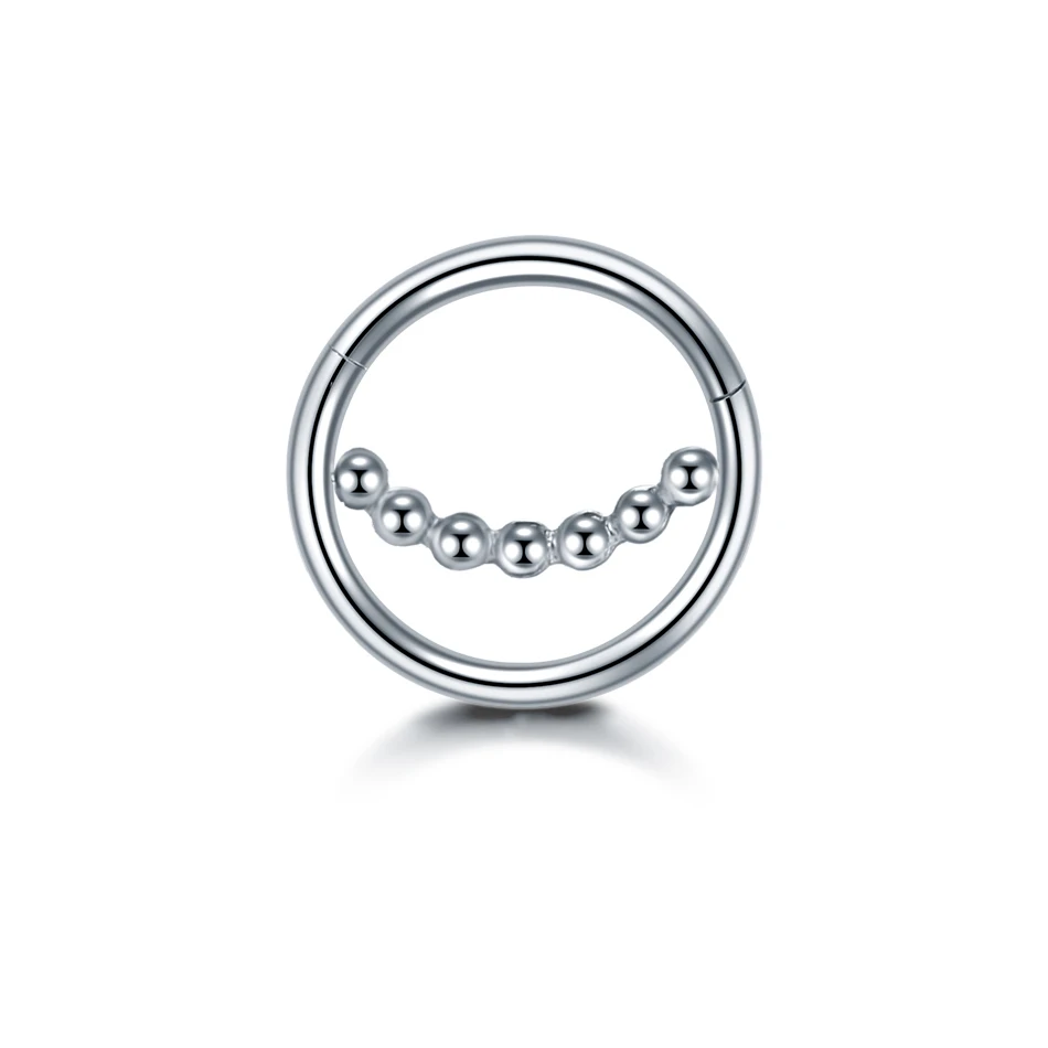 1 шт. стальное кольцо для пирсинга Daith Helix Rook пирсинг Ушная Перегородка Clicker кольца