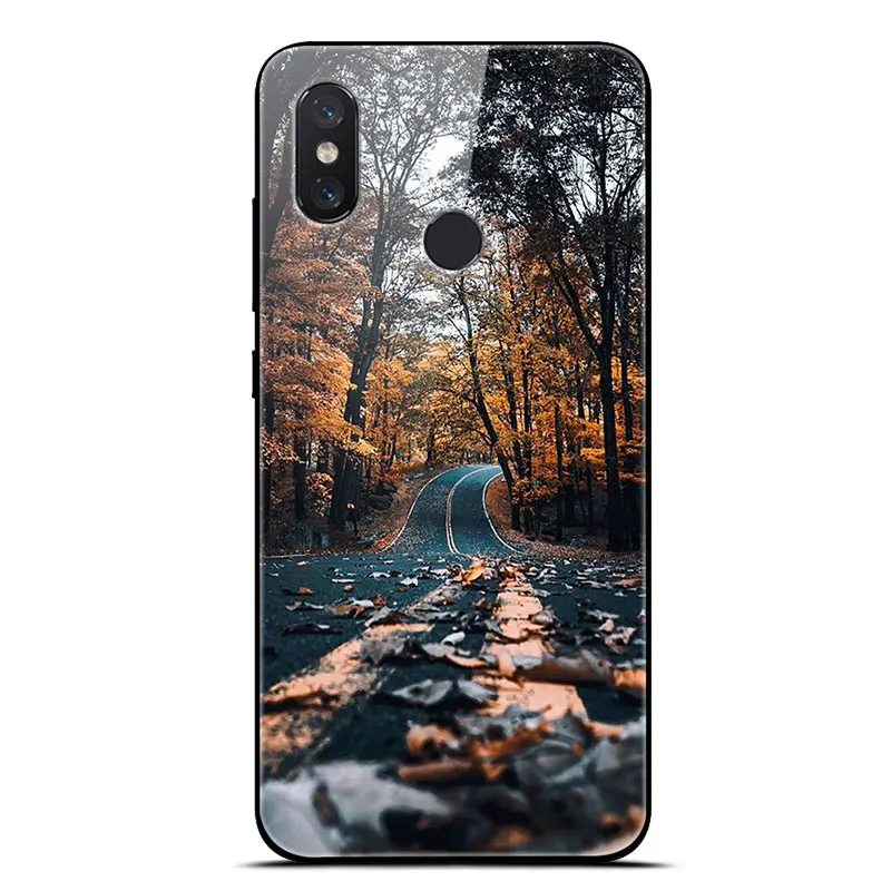 Для Xiaomi mi 8 Lite чехол на Xio mi 8 закаленное стекло чехол для телефона аниме для Xiaomi mi 8 Pro mi 8 SE мягкий бампер чехол Funda - Цвет: 14