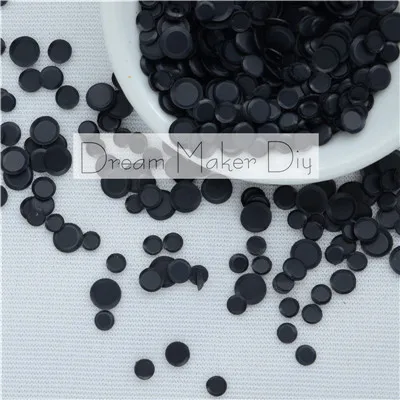3000 шт./лот 4/5/6 мм чашка круглые без отверстия свободные блестки Швейные свадебные конфетти ремесло Высокое качество детская игра сделай сам - Цвет: Matt Black
