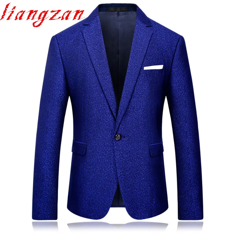 Мужской Блейзер брендовый приталенный костюм новинка 2017 повседневный пиджак