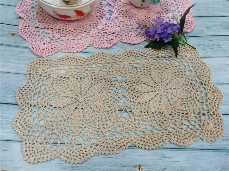 Винтажные Аксессуары для обеденного стола чашки Коврики ручной работы кружевные