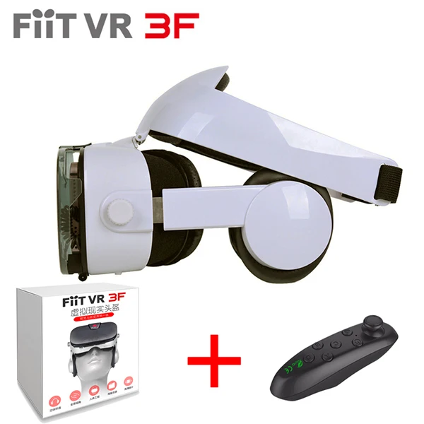 bundle 1 FIIT VR 3F гарнитура Версия виртуальной реальности очки 3D очки гарнитура для шлема смартфон полная посылка+ контроллер - Цвет: bundle 1