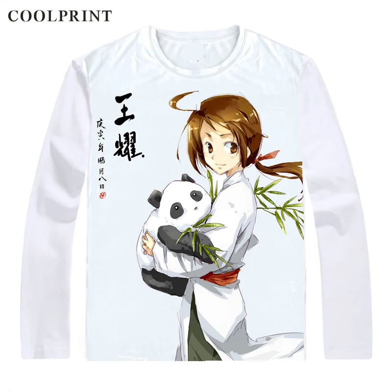 Мужская Винтажная Футболка Coolprint с длинным рукавом футболка принтом китайских