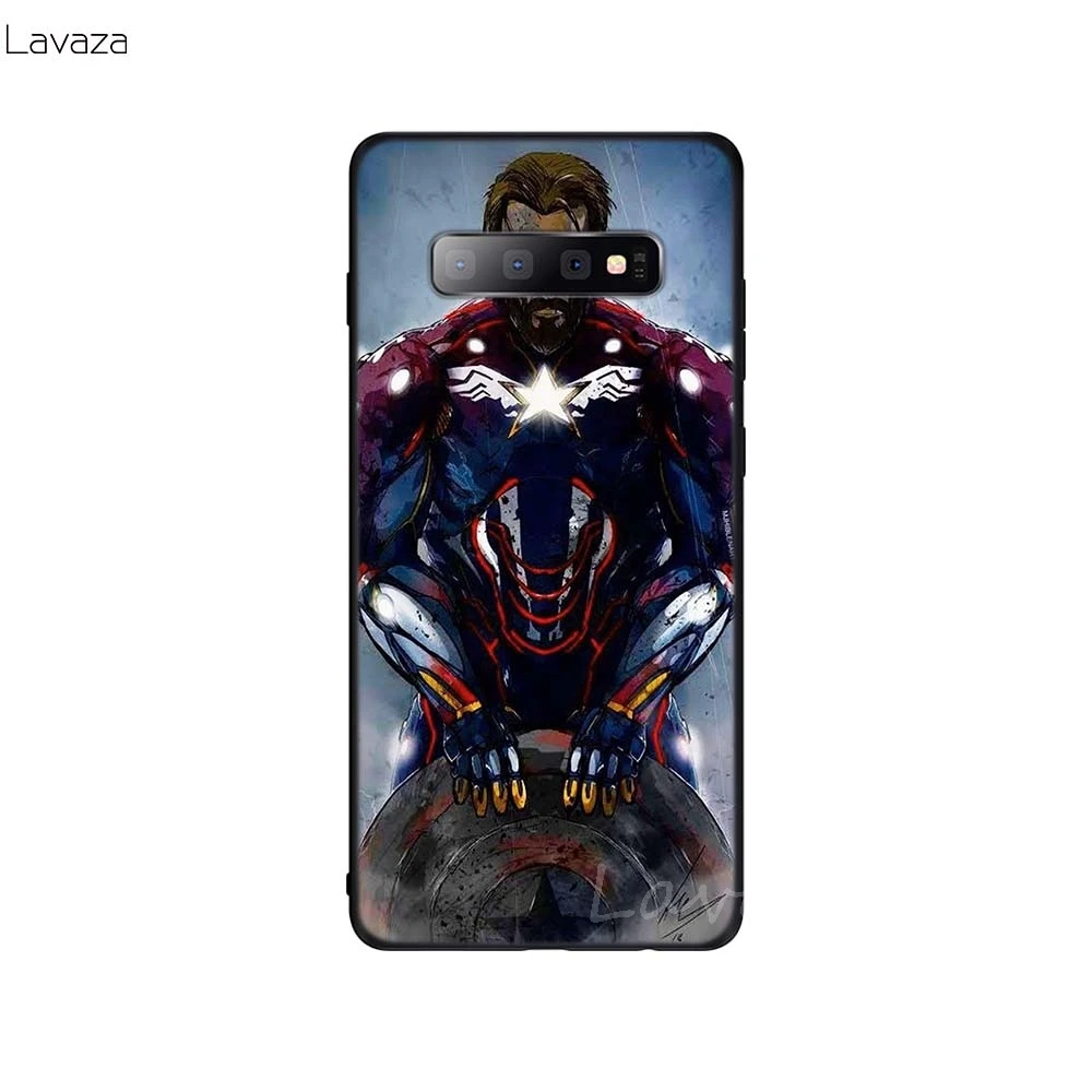 Lavaza с принтами "Marvel", "Мстители", Капитан Америка щита супергероя мягкий чехол из ТПУ с принтом "для samsung Galaxy A10 A30 A40 A50 A70 M10 M20 M30 крышка - Цвет: 17