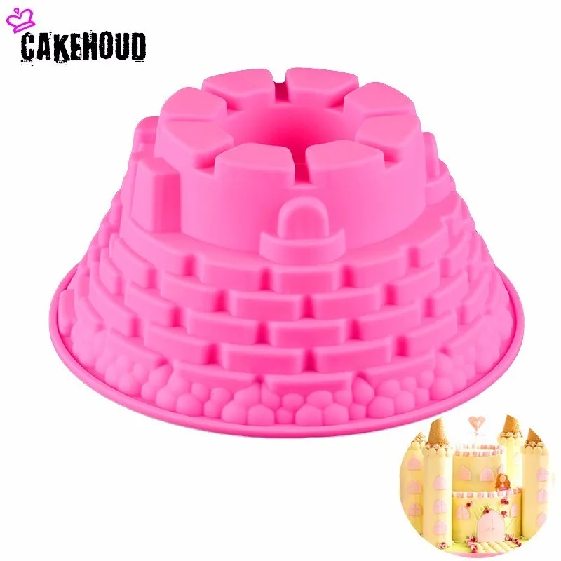 1 шт. силиконовая форма для выпечки Замок|silicone princess|baking moldcake mold |