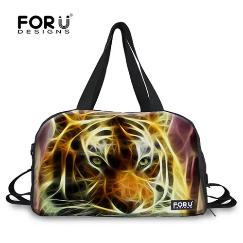 2f0108T FORUDESIGNS/мужские сумки для фитнеса с 3D принтом тигра, спортивные сумки для путешествий, брендовые дизайнерские сумки для спортзала, походные сумки для мальчиков - Цвет: 2f0108T
