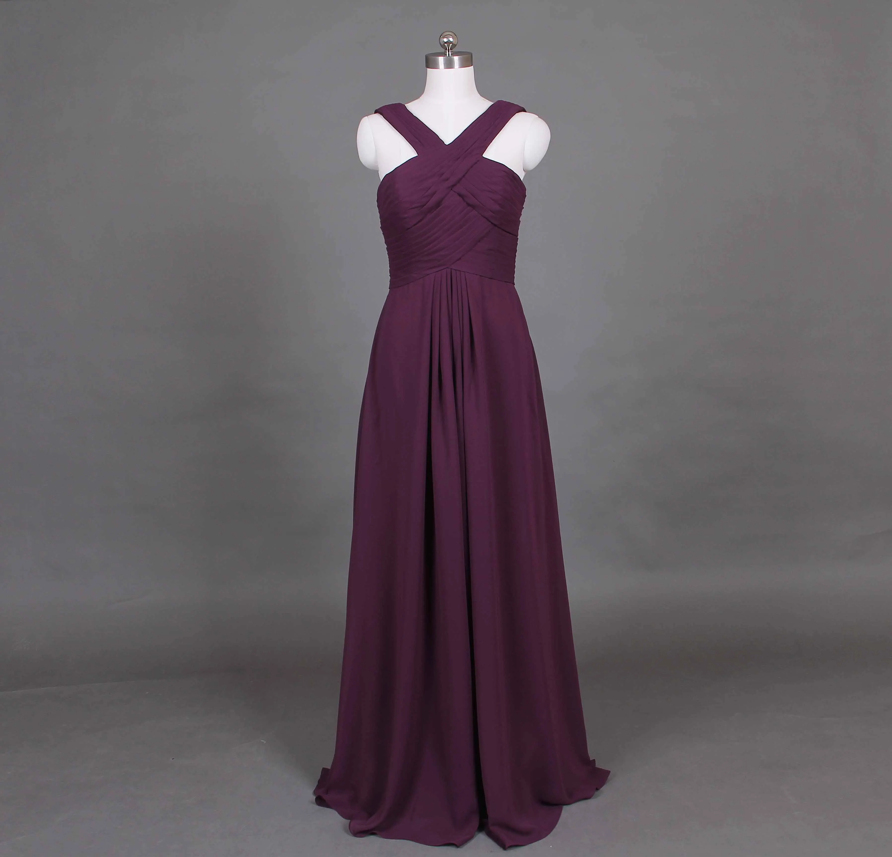 Королевское голубое шифоновое пляжное свадебное платье фиолетовое Свадебное