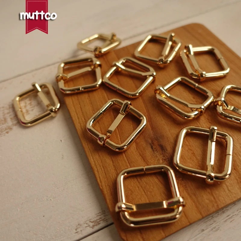 DIY 2 0 см ошейник для собак золотистая металлическая Регулируемая пряжка