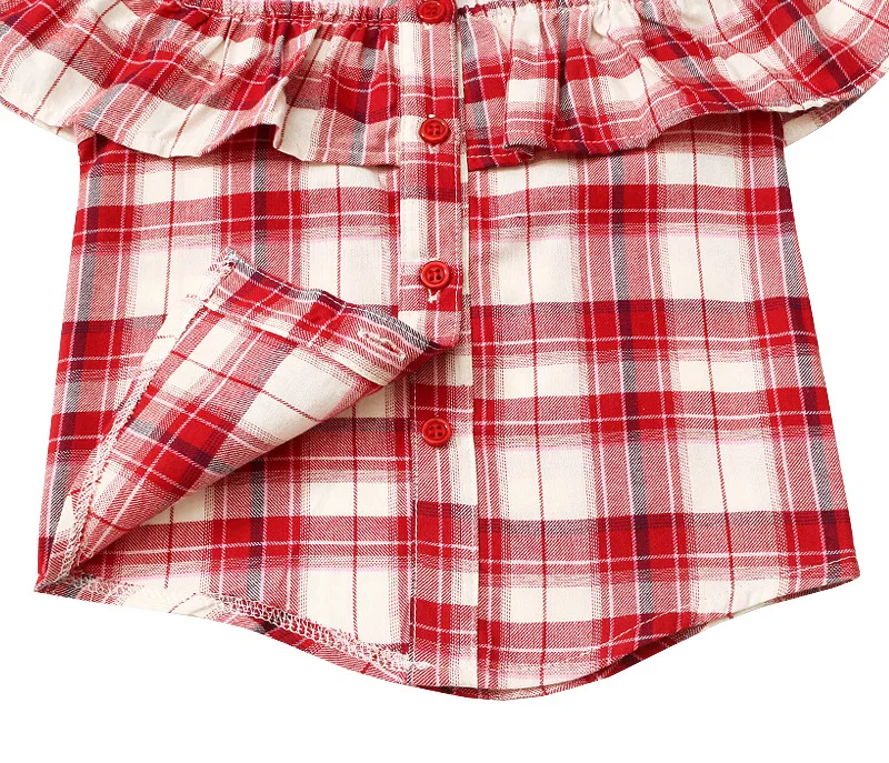 Классические блузки для девочек детские рубашки без бретелек с открытыми