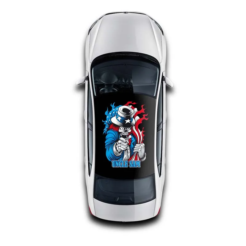 Новый дизайн наклейки для автомобиля обертывания Съемная графика печать крыши