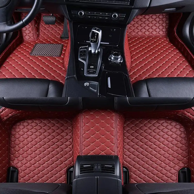 Wine Red Авто Кожа Водонепроницаемый ковры тире коврики аксессуары для автомобильного интерьера, для леворульных автомобилей, автомобильные коврики для Toyota Vios - Название цвета: Wine Red