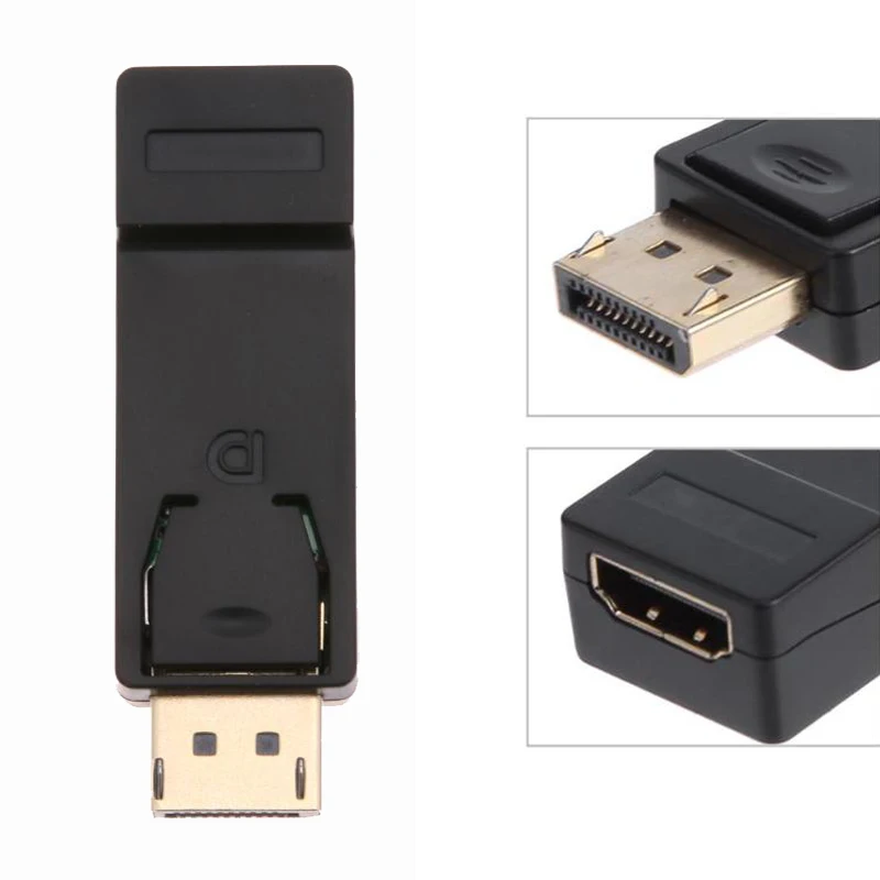 DisplayPort para HDMI DP Masculino Feminino Adaptador штепсельный разъем 1080 P Plug and Play |