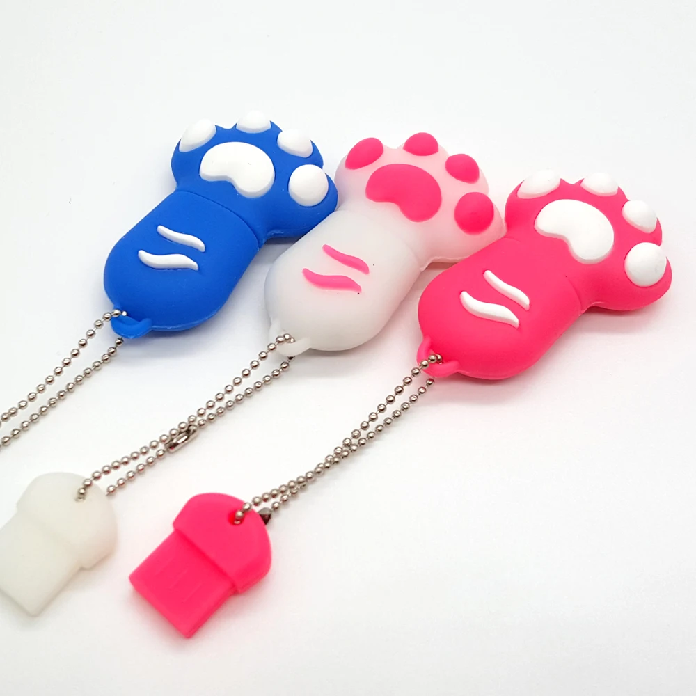 Простой обучающий usb-накопитель 2 0 красочные кошачьи лапы USB флеш-накопители 4 ГБ 8