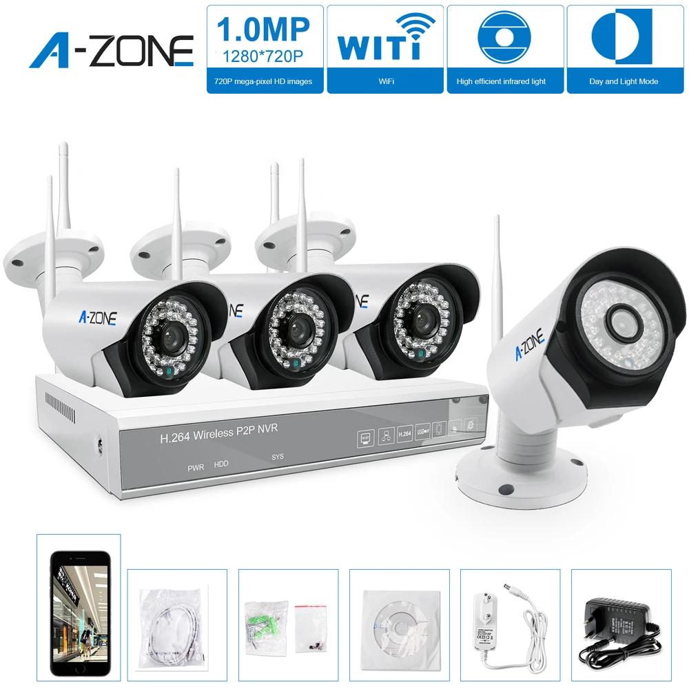 A-ZONE Горячие Смартфон Посмотреть Водонепроницаемый 720 P HD IP Видеонаблюдения