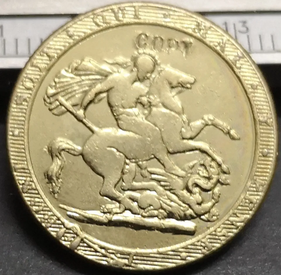 1820 Великобритания 1 Sovereign-Джордж III 9999 чистого золота покрытием имитация монеты