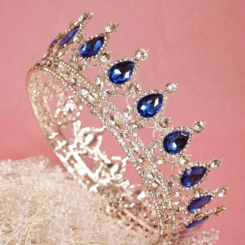 2017 свадебное платье невесты Water Drop девушка серебро Quinceanera Kings Queens и короны диадемы