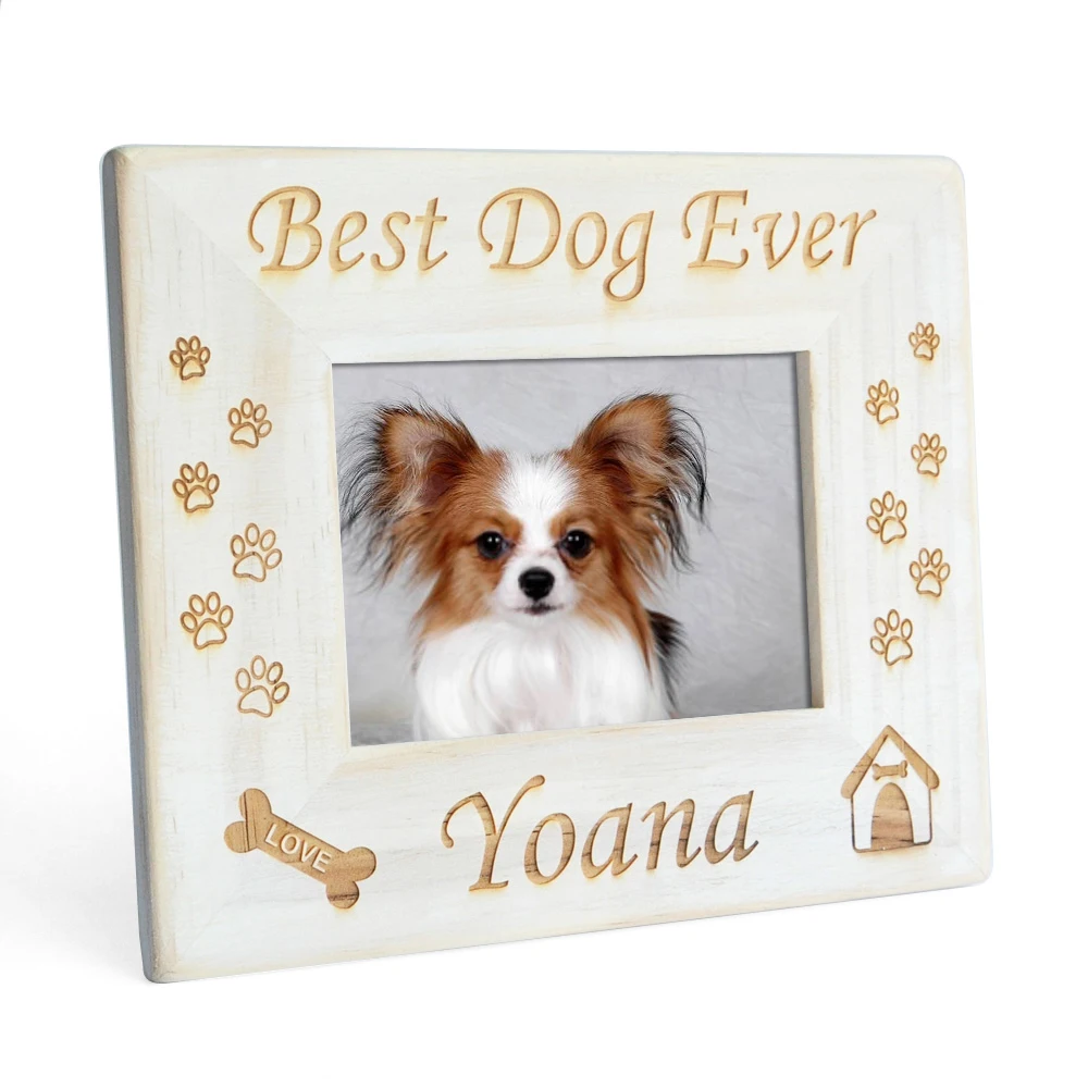 

Personalized Dog Photo Frame Dog Memorial Gift Best Dog Ever Frame Pet Loss Gift