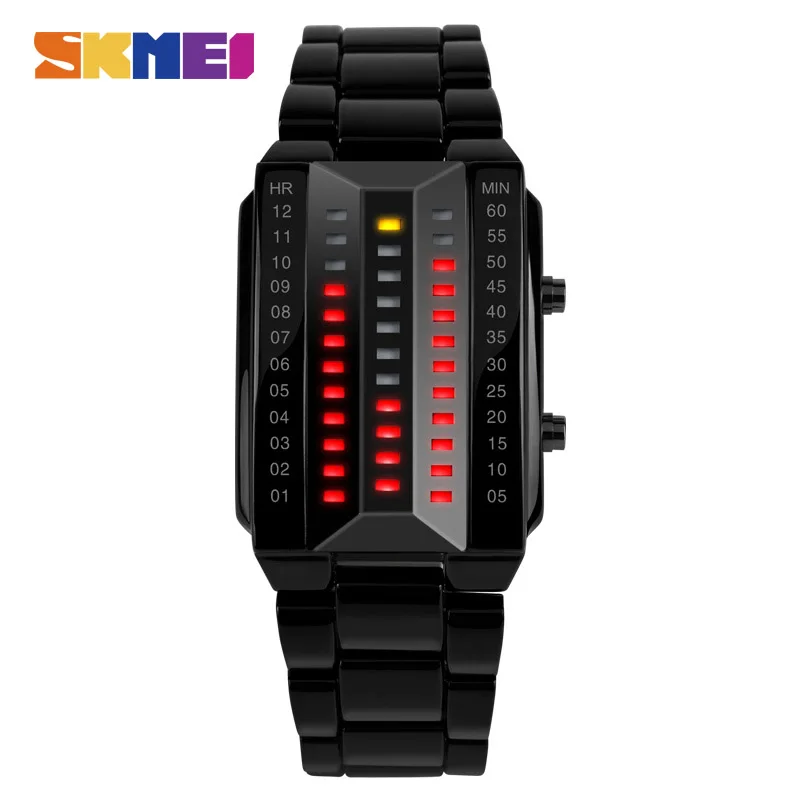 Couple Fashion Creative Watch Men Women Luxury Brand Stainless Steel Sport Digital Wristwatch Waterproof Relogio Masculino | Наручные
