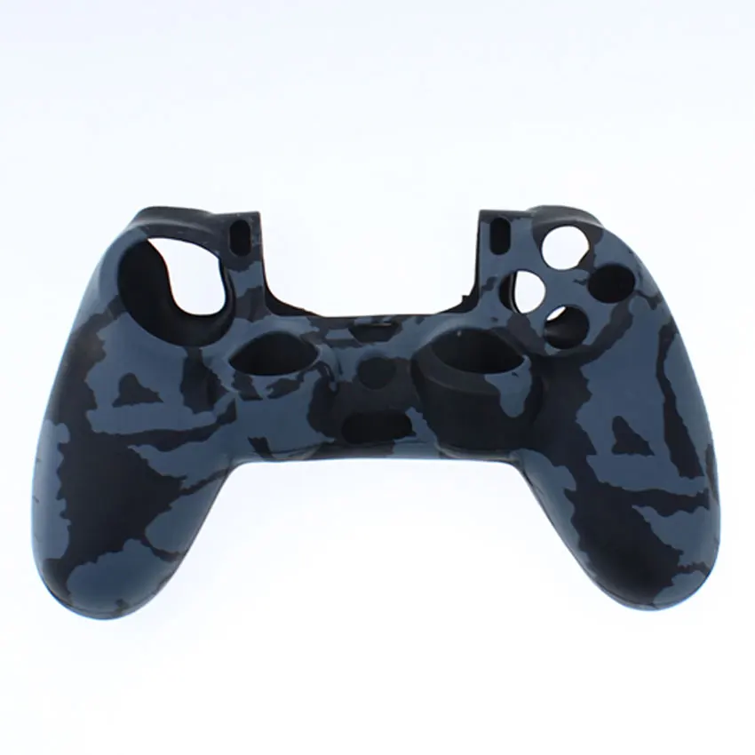Q Юси камуфляж резиновый гель силиконовый чехол для sony playstation Dualshock 4 PS4 DS4 Pro тонкий контроллер - Цвет: Q
