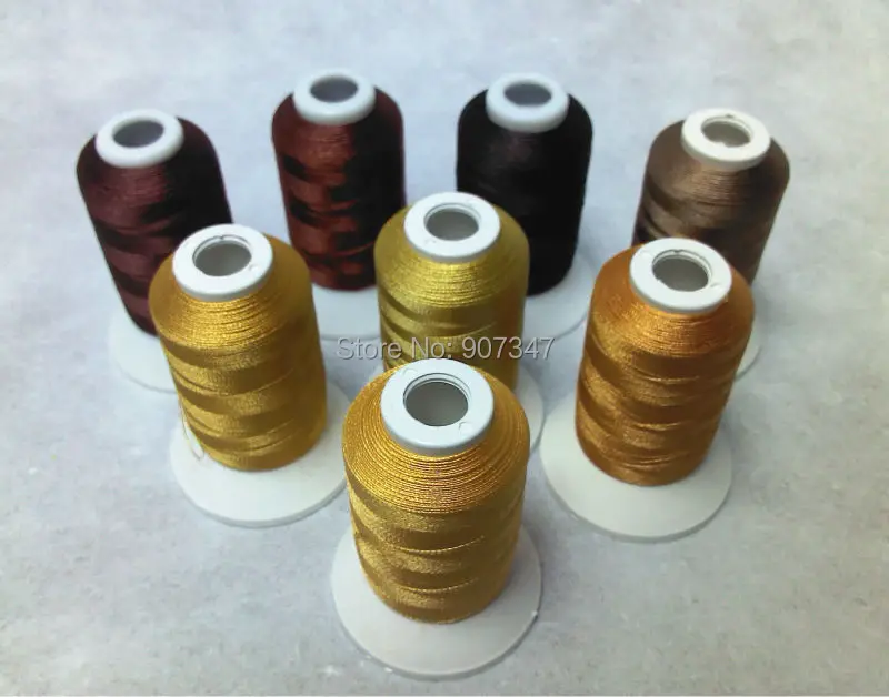 Классическая Коричневая серия нить для компьютерной машинной вышивки Brother Janome 500