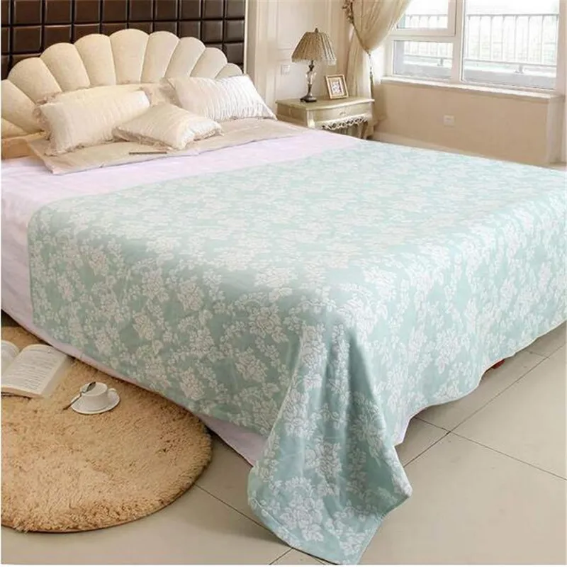 Хлопковое полотенце для взрослых одеяло на кровать летние стеганые покрывала