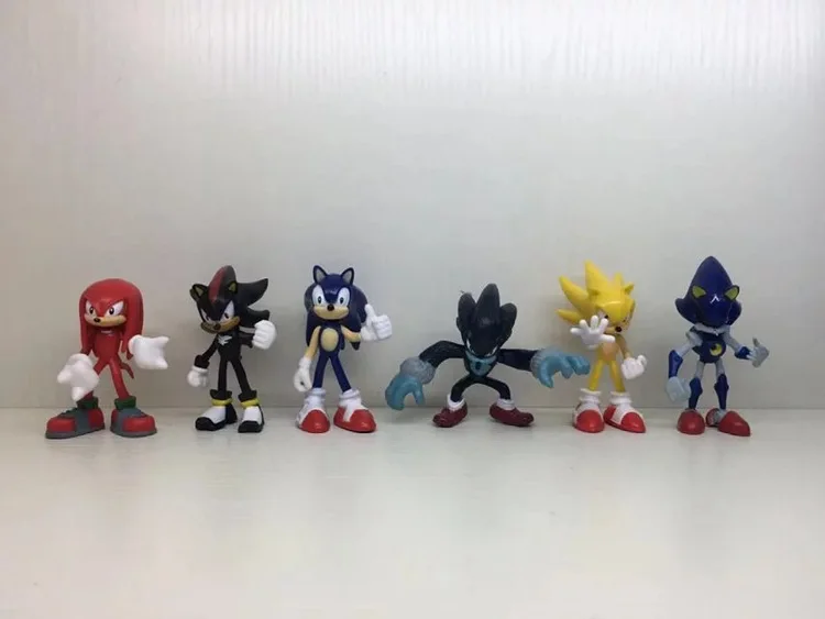 Sonic World Adventure Metal Werehog Tails PVC экшн-фигурки Shadow Knuckles аниме куколки статуэтки детские