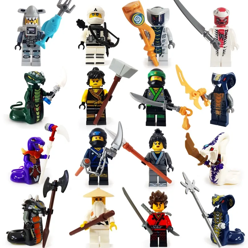 2018 HOT Compatible LegoINGlys NinjagoINGlys Sets NINJA Heroes Kai Jay Cole Zane Nya Lloyd With Weapons Action Toy Figure Blocks | Игрушки и