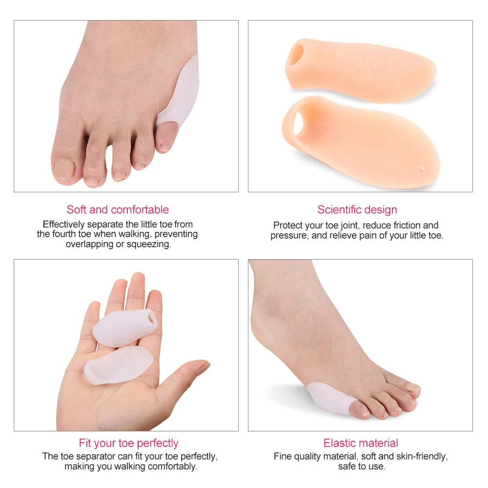 1 пара разделитель для выпрямления пальцев ног|Брекеты и подставки| |