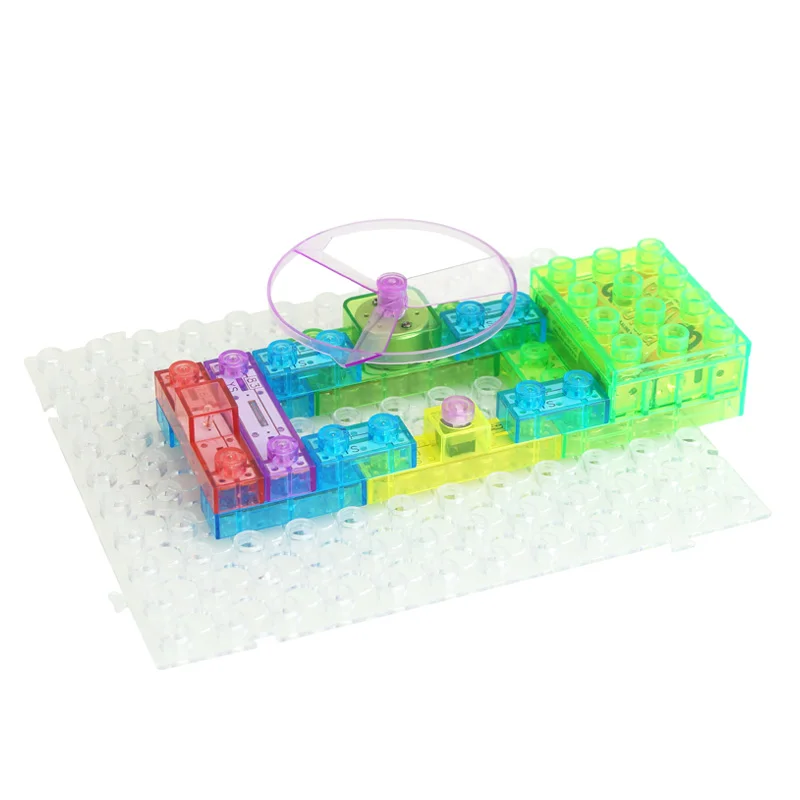 44 шт. Детский конструктор электронные схемы|building blocks|light bricktoys educational |